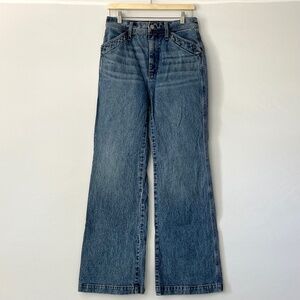 Women's Madewell 11 Inch High Rise Flare Denim Jeans - Mid-wash